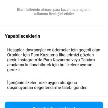 Instagram Uygun Olmayan Bölge Sorunu