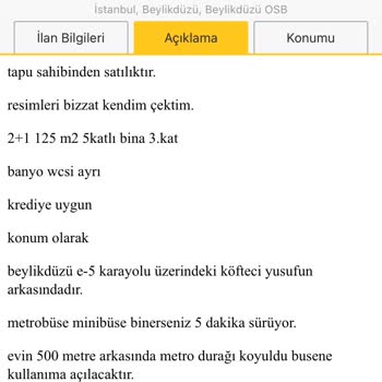 Ares Line Gayrimenkul Gayrimenkul İlanıyla İlgili Yanıltıcı Bilgilendirme Şikayeti
