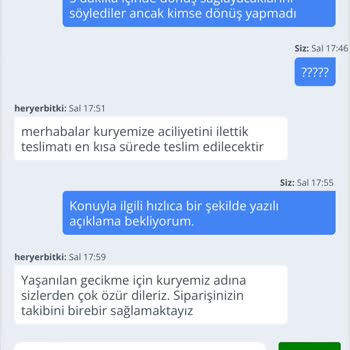 Heryerbitki.com Siparişimin Zamanında Teslim Edilmemesi
