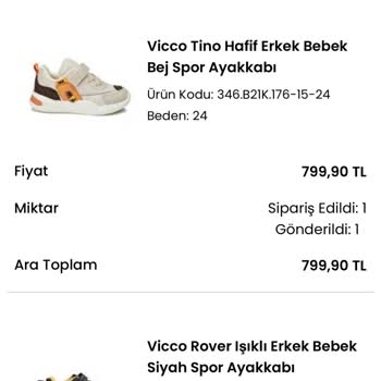 Vicco Parayı Alıyor Ürünü Kargolamıyor!