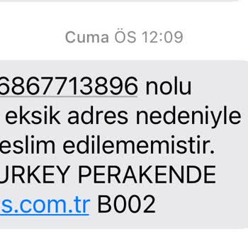 UPS Türkiye Teslim Edilmeyen Ürüne Teslim Alınmış Demeleri