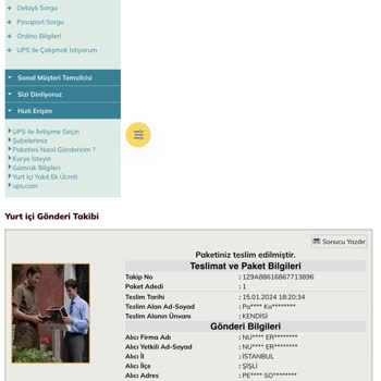 UPS Türkiye Teslim Edilmeyen Ürüne Teslim Alınmış Demeleri