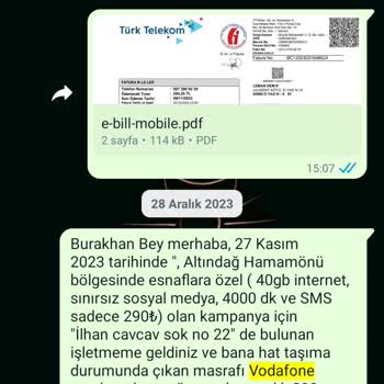 Vodafone İşyeri Kampanya Mağduriyeti