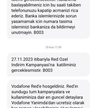 Vodafone İşyeri Kampanya Mağduriyeti