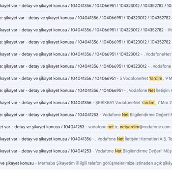 Vodafone Net Bilginiz Dışında Abonelik Yapıyor!...