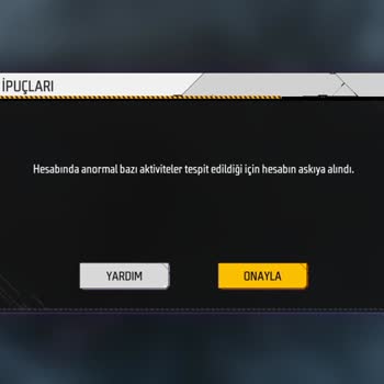 Garena Free Fire Hesabım Askıya Alındı