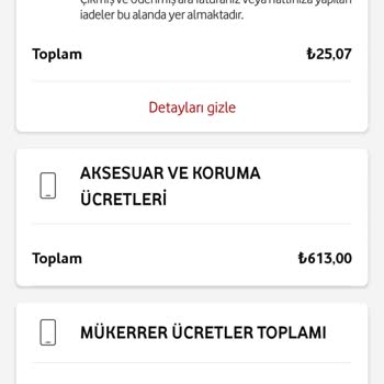 Vodafone Fatura Olmayan Borç