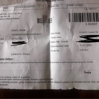 Elle Ayakkabı Elle Mağduru İade Ya Da Değişim