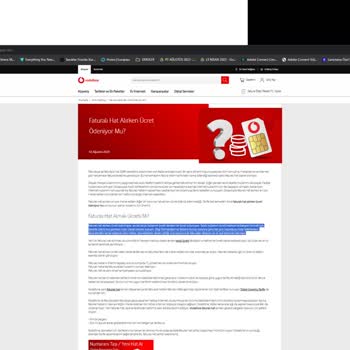 Vodafone Faturalı Hattı Ücretli Satıyor Ve Yanıltıcı Bilgi Veriyor