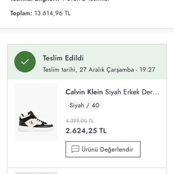 Boyner Online Alışveriş Tutarsızlığı