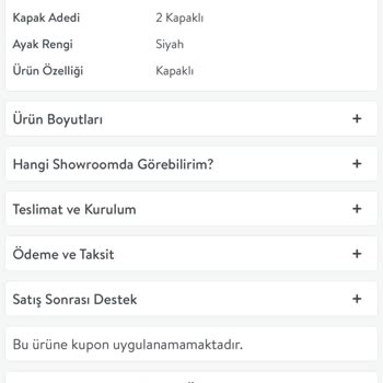 Vivense Ürün Özellikleri Yanlış Renk Yazılmış