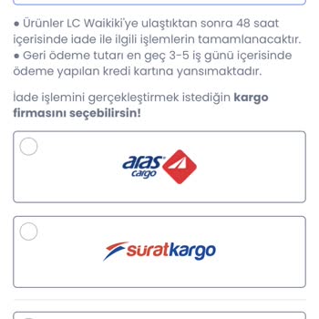 LCW İade Kargo Sorunsalı