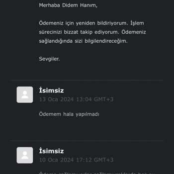 Vivense İade Ücretimi Yatırmıyor