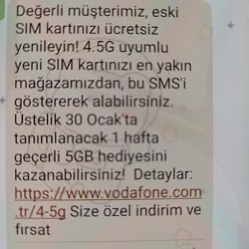 Vodafone Haksız Ücret Talebiyle Karşı Karşıya Kaldık