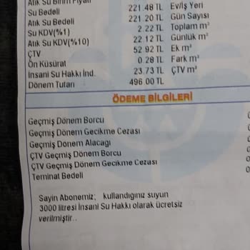 İSKİ Atık Su Bedeli