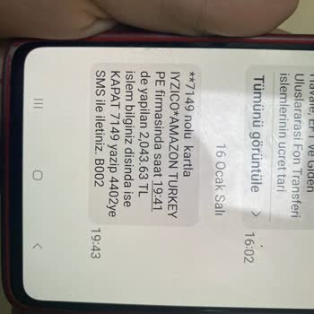 Amazon Habersiz İnternet Bankacılığı İşlemi