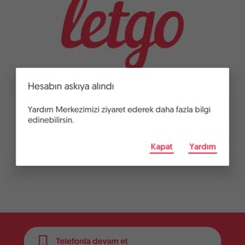 Letgo Hesap İptali Saçmalığı
