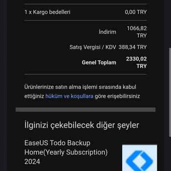 Easeus Yazılım Satın Alımında İptal Sorunu Yaşıyorum