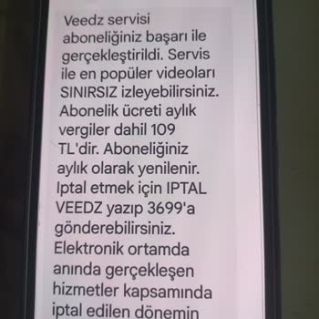 Veedz-tr.com Veedz Aboneliği Bilgim Rızam Olmadan Başlatılmış