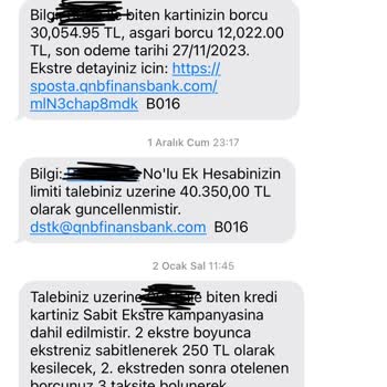 QNB Finansbank Kampanya Adı Altında Habersiz Borcunuza Faiz Bindiriyor