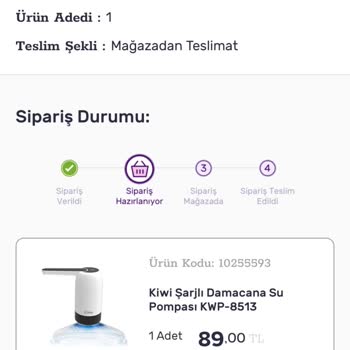 Gratis Teslim Edilmeyen Ürünüm