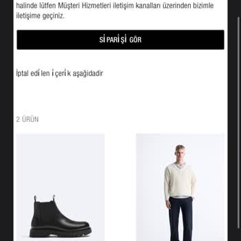 Zara Aldığım Ürünler İptal Ediliyor. Para İadesi Yapılmıyor.