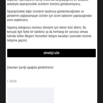 Zara Aldığım Ürünler İptal Ediliyor. Para İadesi Yapılmıyor.