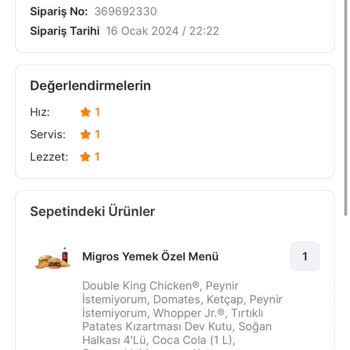 Burger King Siparişi Eksik Ve Ezik Yolladı