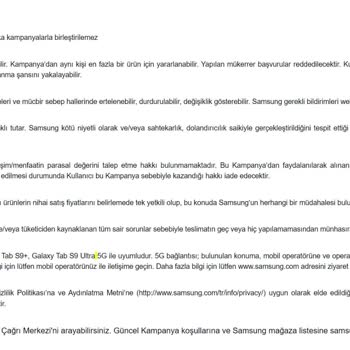 Samsung Shop Taahhüt Ettiği Hediye Çekini Vermiyor
