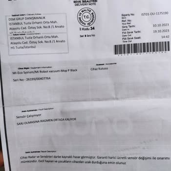 Trendyol - Xiaomi Robot Süpürge Mağduriyeti