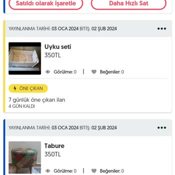 Letgo 2. El Ürün Görüntülenmeme!