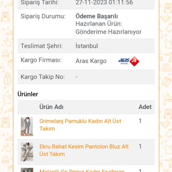 Nare Giyim Aldığım Ürünün Elime Ulaşmaması Ve Firmaya Ulaşamamak