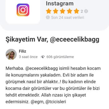 Guncelsikayetlerimiz.com Şikayetim Var. Instagram Hesabımın Çalınması İçin Komplo.