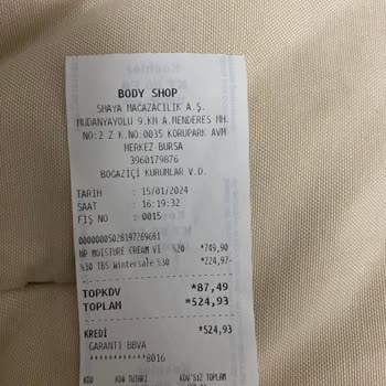 The Body Shop Online Fiyat Farkı