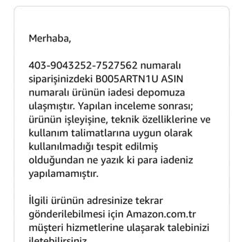 Amazon Online Satış Sitesinde Yaşanan Ürün İade Süreci Sorunları
