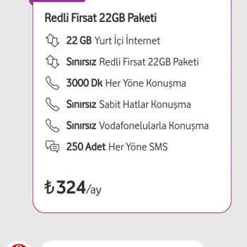 Vodafone Geçebileceğim Tarife Bulunmuyor