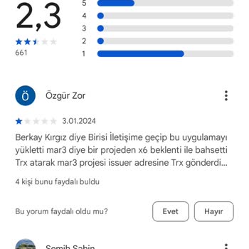 Playstore Den Şikayetçiyim