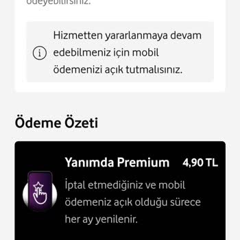 Vodafone. Yanımda Premium