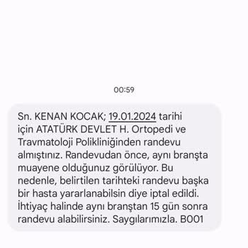 MHRS (Merkezi Hekim Randevu Sistemi) Randevu İptali Mağduriyeti!