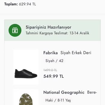 Boyner Morhipo'da Eksik Ürün Hayal Kırıklığı