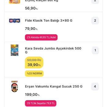Migros Sanal Marketin Eksik Sipariş Göndermesi