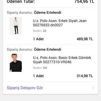 N11 Ve U. S Polo Assn. Yanlış Ürün Ve Çözümsüzlük