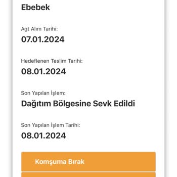 AGT Kurye (aynigunteslim.com) E-bebek Ve Kurye İletişimsizliği Mağduriyeti