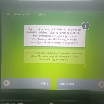Garanti BBVA Garanti ATM Sinde Para Sıkışması