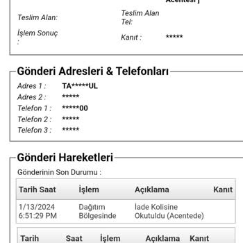 Gratis Ve AGT Kurye Teslim Sorunu