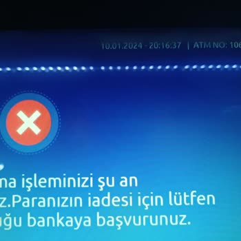 Yapı Kredi Bankası ATM Parayı Yuttu!