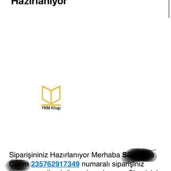 Ykmkitap Siparişim Gelmedi