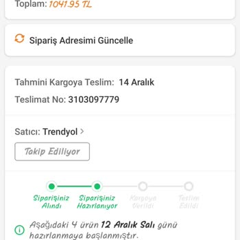 Trendyol Curve Siparişi Hazırlık Aşamasında İptal Edilmiyor