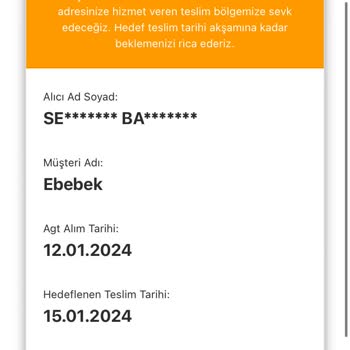 AGT Kurye (aynigunteslim.com) Altı Gündür Ürünüm Teslim Olmuyor