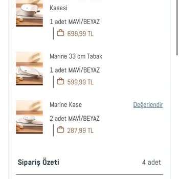 Madame Coco'dan Verdiğim Siparişin Talebim Olmamasına Rağmen İptali